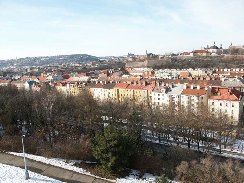 Чехия (Česko): Прага (Praha 2): Вышеград (Vyšehrad): с Нусельского моста (Nuselský most); 15:40 10.03.2005