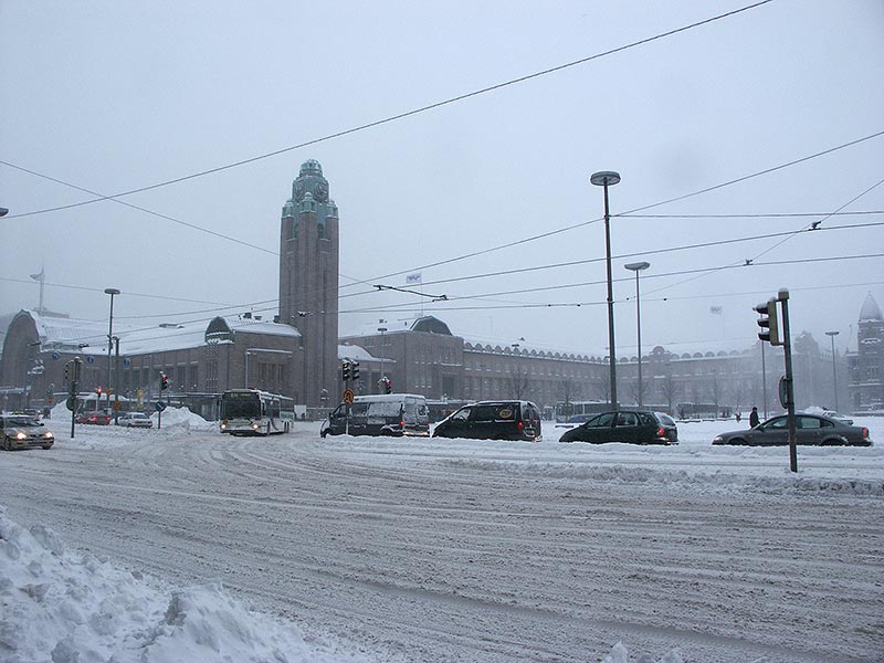 Финляндия, Хельсинки: вокзал; 22.12.2003