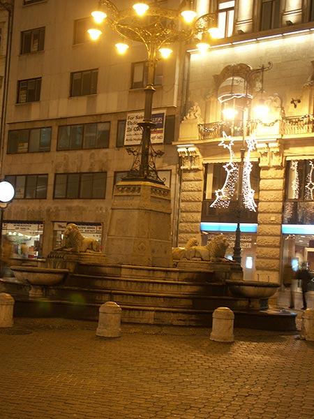 Венгрия (Magyarország): Будапешт (Budapest): V. kerület: Vörösmarty tér; 16:57 06.01.2006