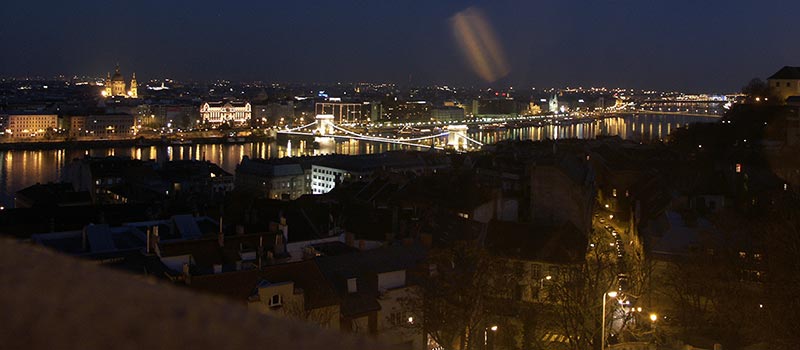 Венгрия (Magyarország): Будапешт (Budapest): вид на ю-в с Рыбацкого бастиона; 16:53 08.01.2006