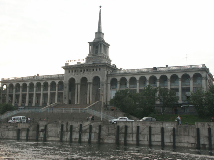 Красноярск: р.Енисей, речной вокзал; 14.07.2004