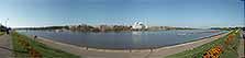 Великий Новгород: река Волхов, Софийская и Торговая стороны; 12:17 25.09.2005