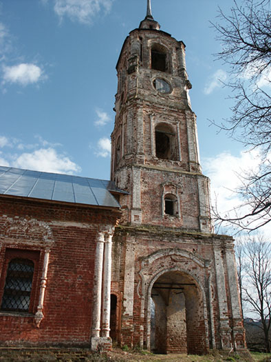 Суздаль: колокольня церковь Борисоглебская, север; 03.05.2004