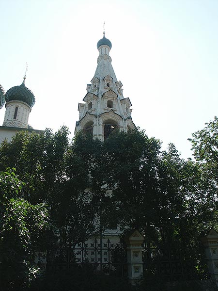 Ярославль: колокольня церковь Ильи Пророка, север; 02.08.2003