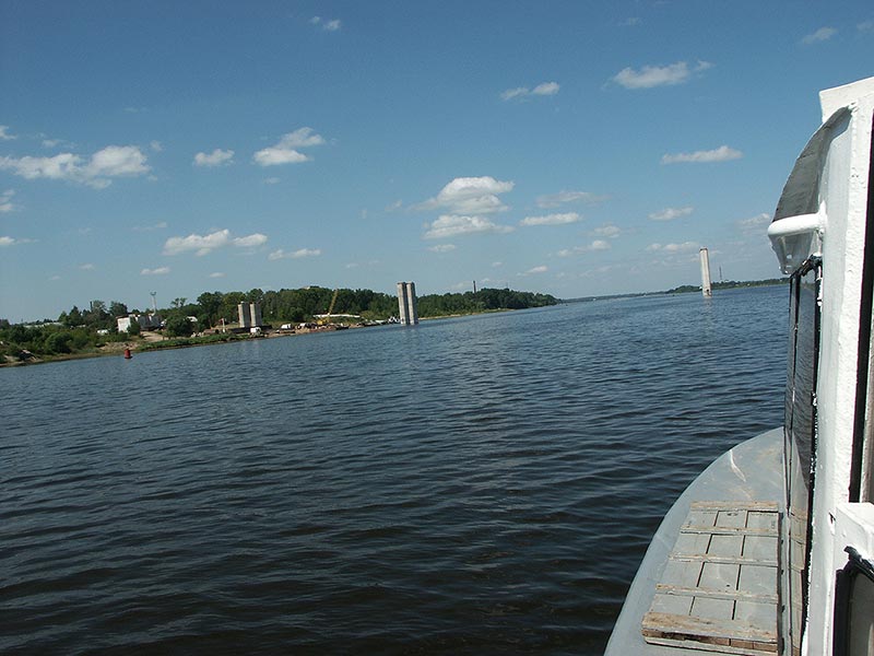 Ярославль: строящийся мост; 02.08.2003