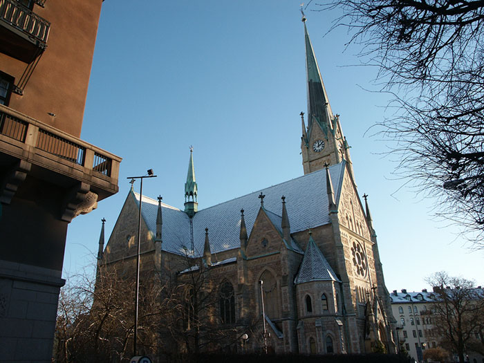 Швеция, Стокгольм: Oscars kyrka на Narvavagen; 23.12.2003