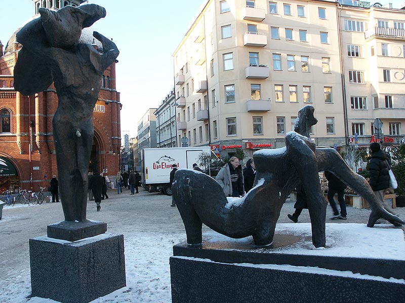 Швеция, Стокгольм: скульптура; 23.12.2003