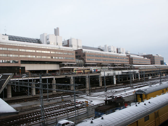 Швеция, Стокгольм: вокзал; 04.01.2004