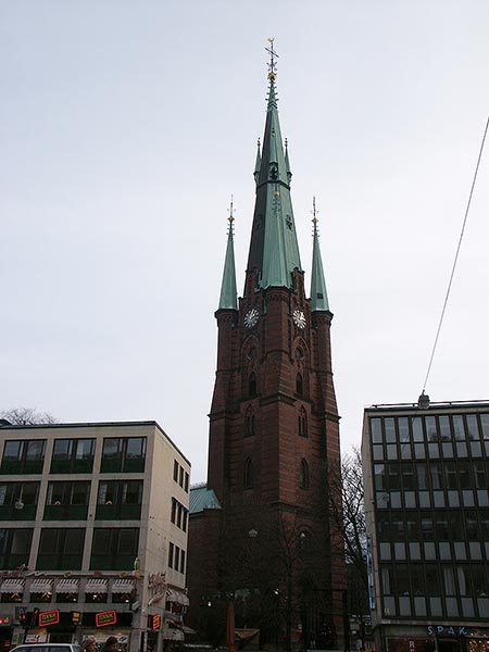 Швеция, Стокгольм: Klara kyrka на Klarasbergsgatan; 04.01.2004