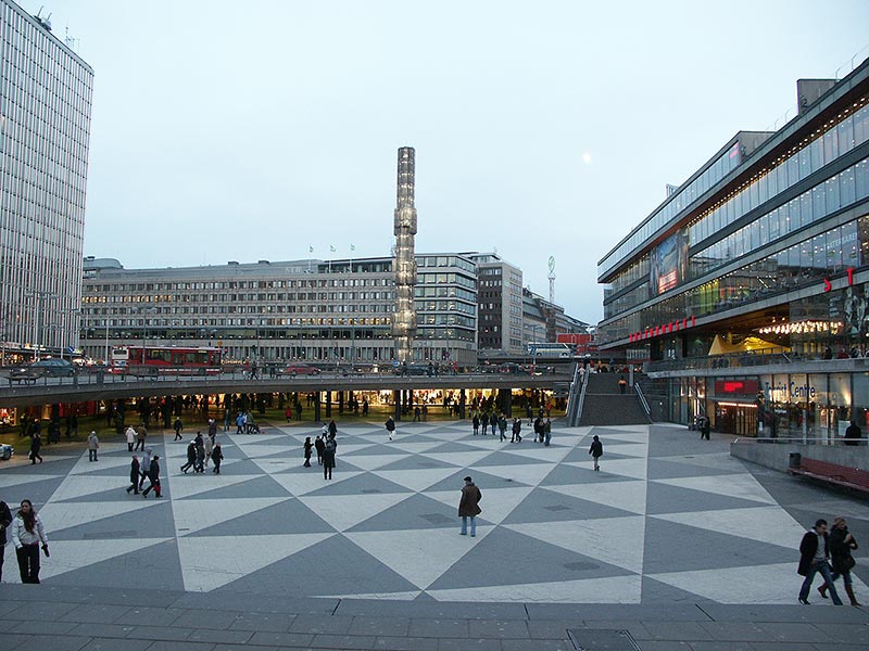 Швеция, Стокгольм: Sergels Torg; 04.01.2004