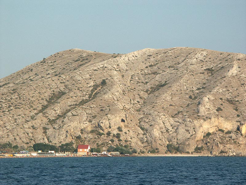 Украина (Украïна): Крым (Крим): Судак: г.Алчак-Кая с катера; 17:21 31.08.2005